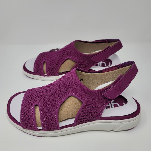 Ryka‎ Women's Stretch Knit Sport Slingback Sandals Micha Magenta Sz 7.5W - Picture 3 of 9